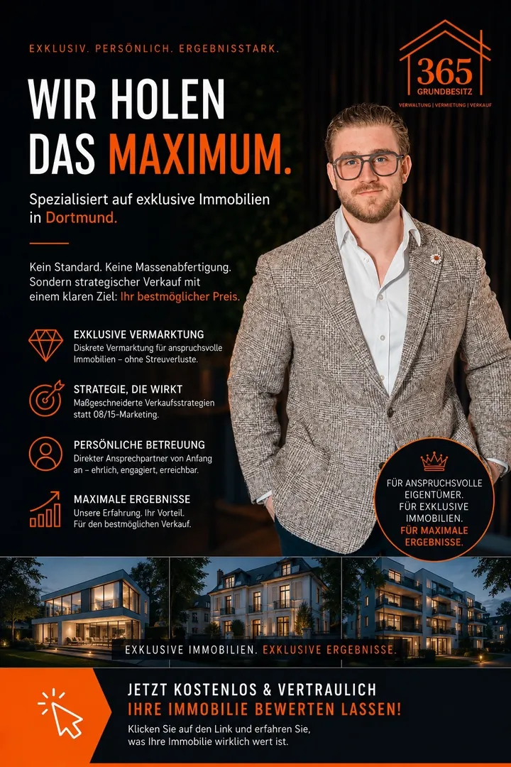 Anzeige von 365 Grundbesitz mit dem Satz Wir holen das Maximum