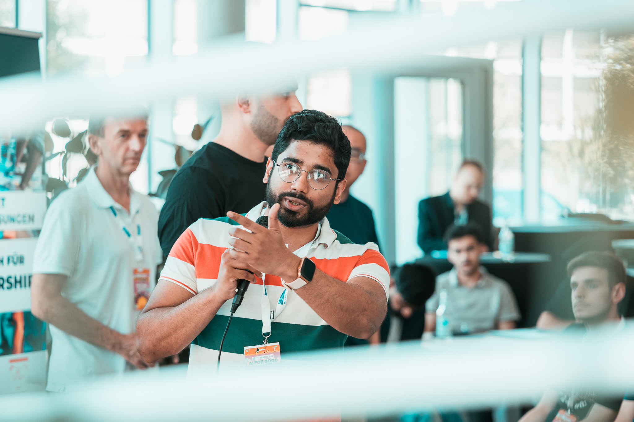 AI for Good Hackathon · Drehsituation während des Events
