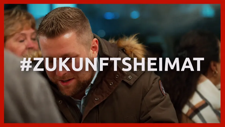 Titelkarte des Kapitels Zukunftsheimat aus dem Film