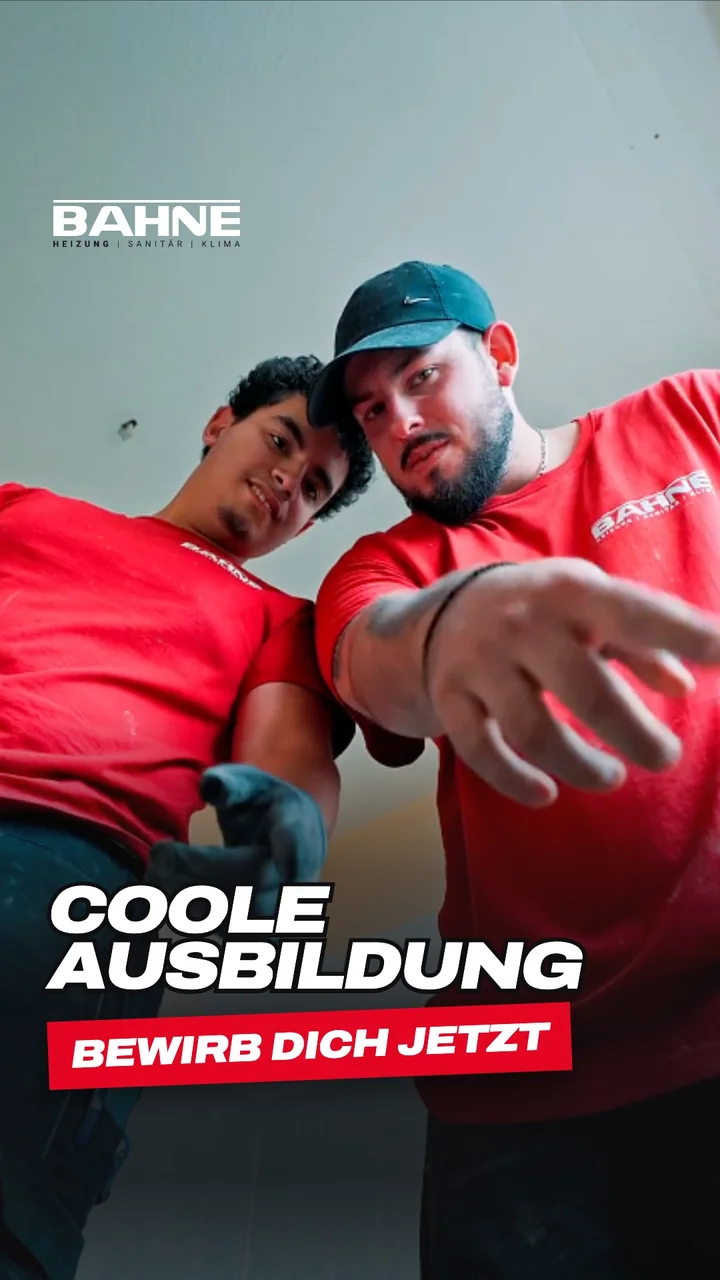 Titelkarte Coole Ausbildung mit Aufruf zur Bewerbung bei der BAHNE GmbH
