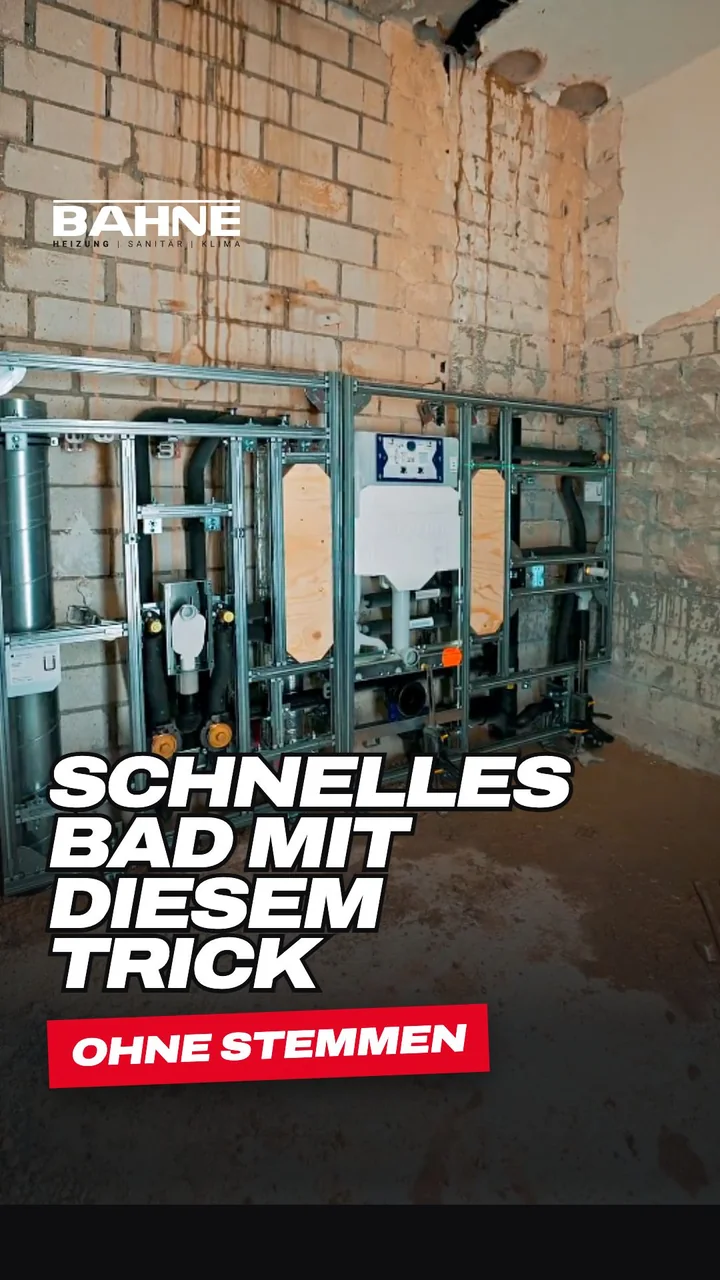 Titelkarte Schnelles Bad mit diesem Trick aus dem Auftritt der BAHNE GmbH