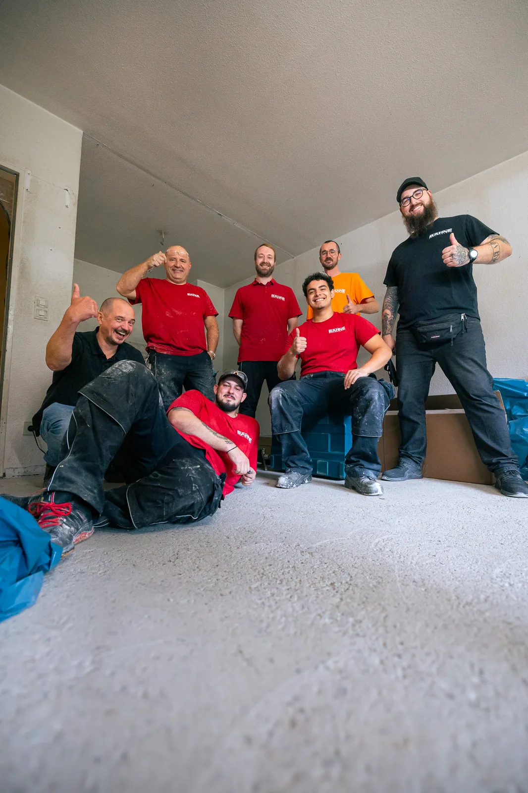 Team der BAHNE GmbH auf einer Baustelle in Hagen