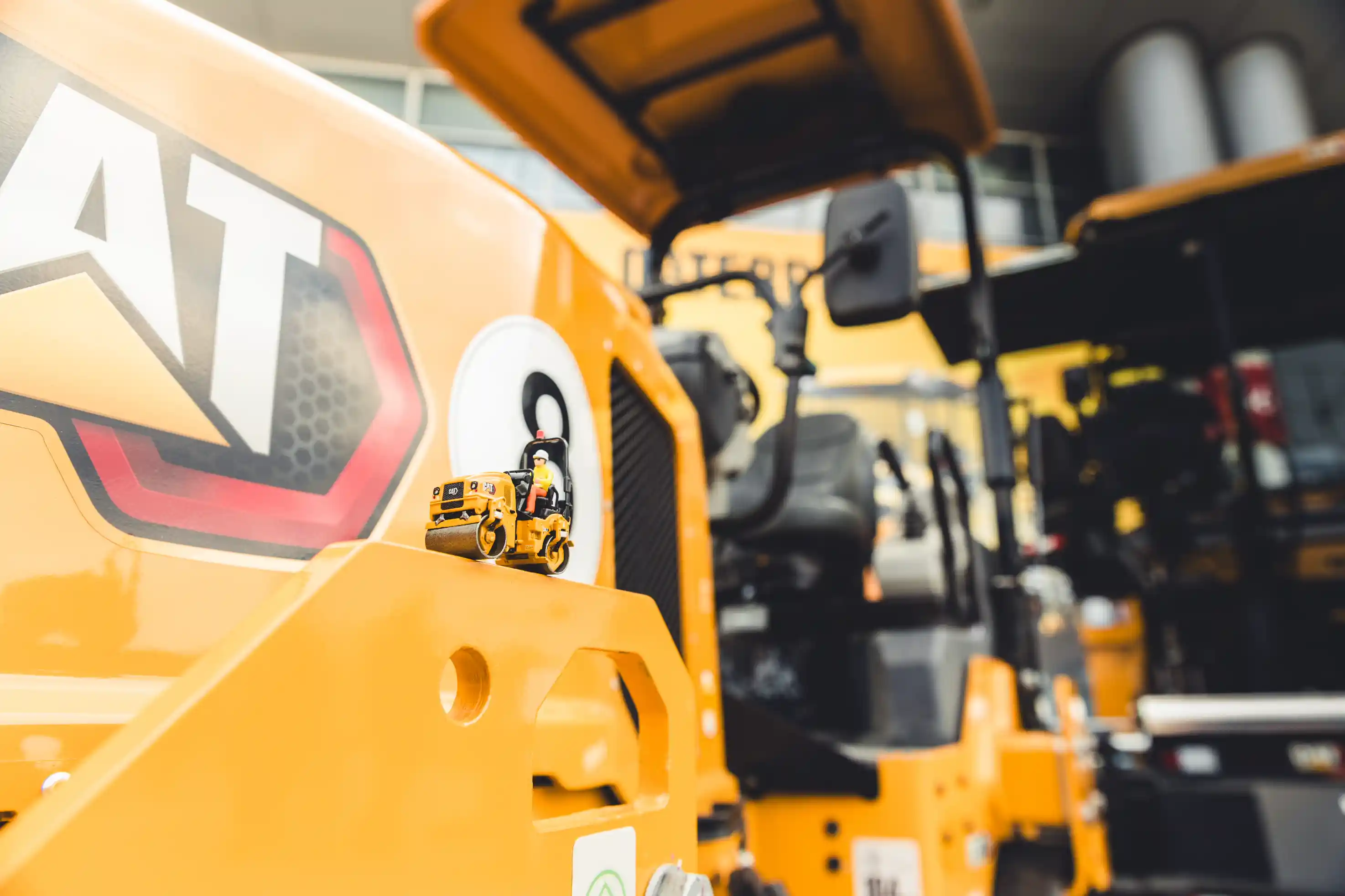 Detail-Aufnahme aus der Caterpillar-Halle auf der Bauma 2025