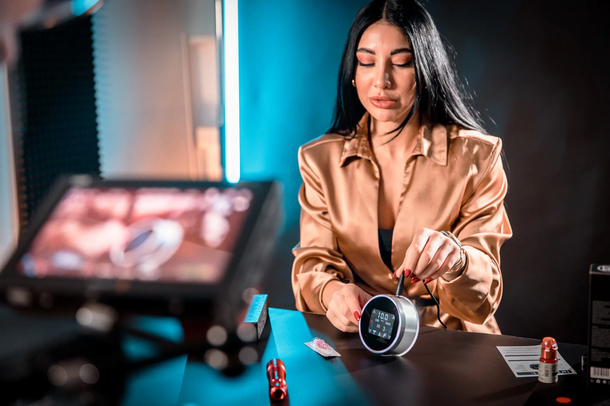 Studio-Setup bei der Bonante Cosmetics Produktion im CreativCube-Studio Essen