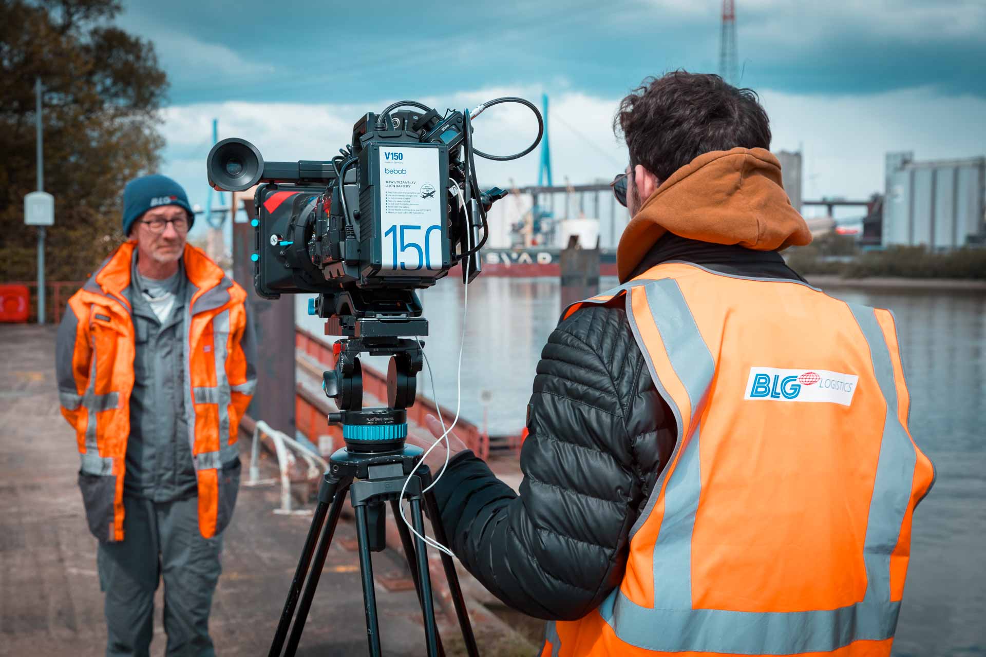 Cinematische Videoproduktion im Hamburger Hafen