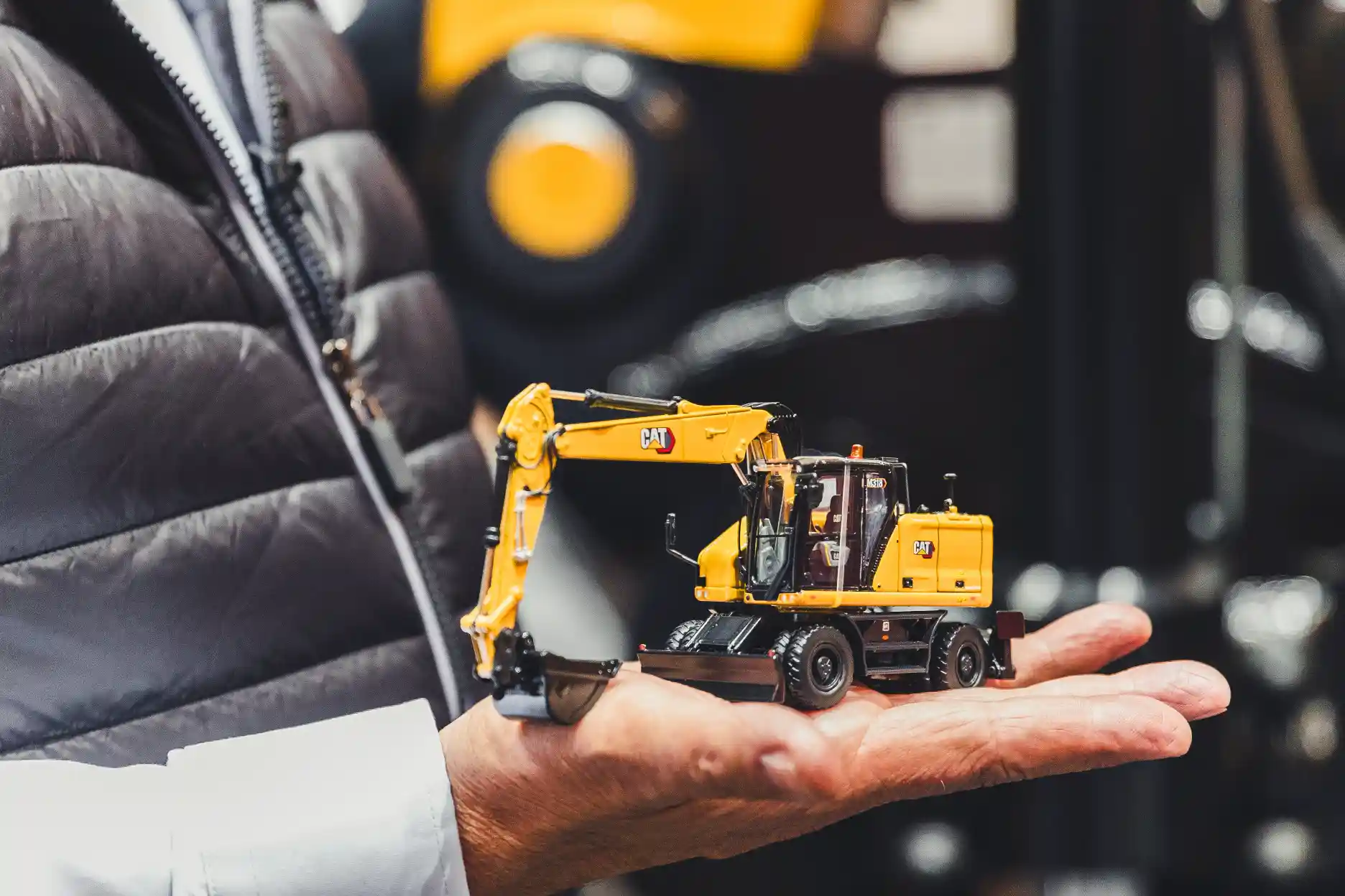 Messefilm-Produktion auf der Bauma in der Caterpillar-Halle