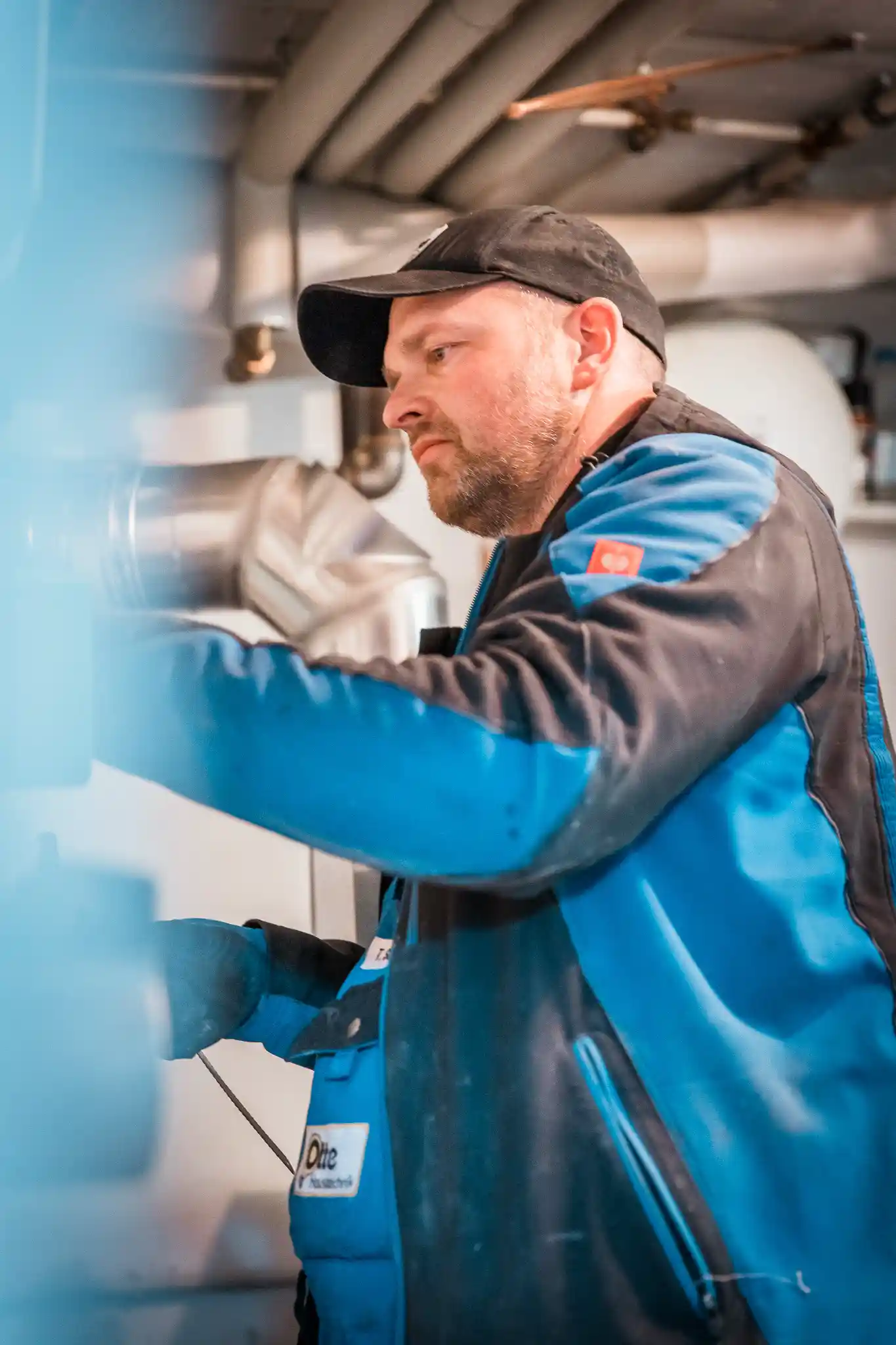Otte Haustechnik · Detailaufnahme aus dem Tagesgeschäft