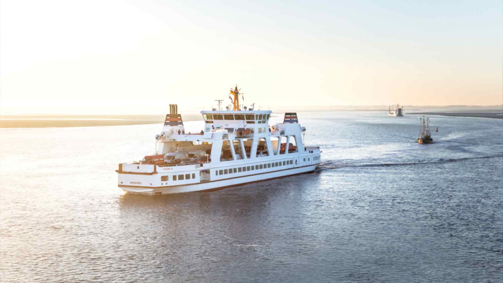 Anfahrt nach Norderney · Fähre zur Nordsee-Insel